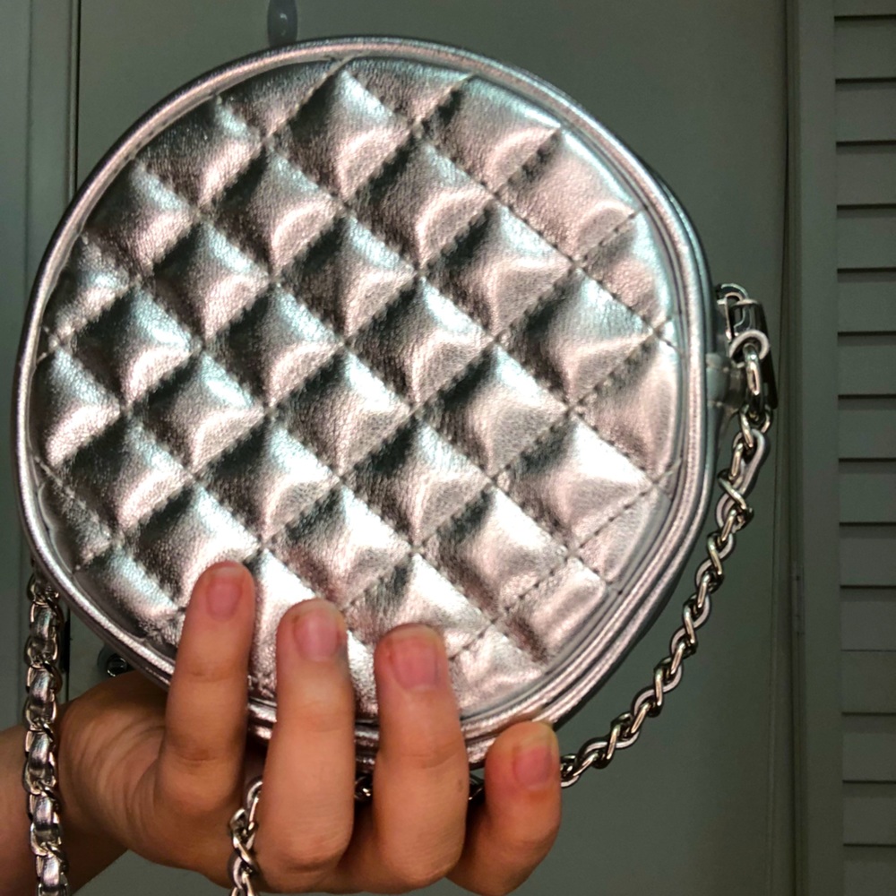 Silver handbag